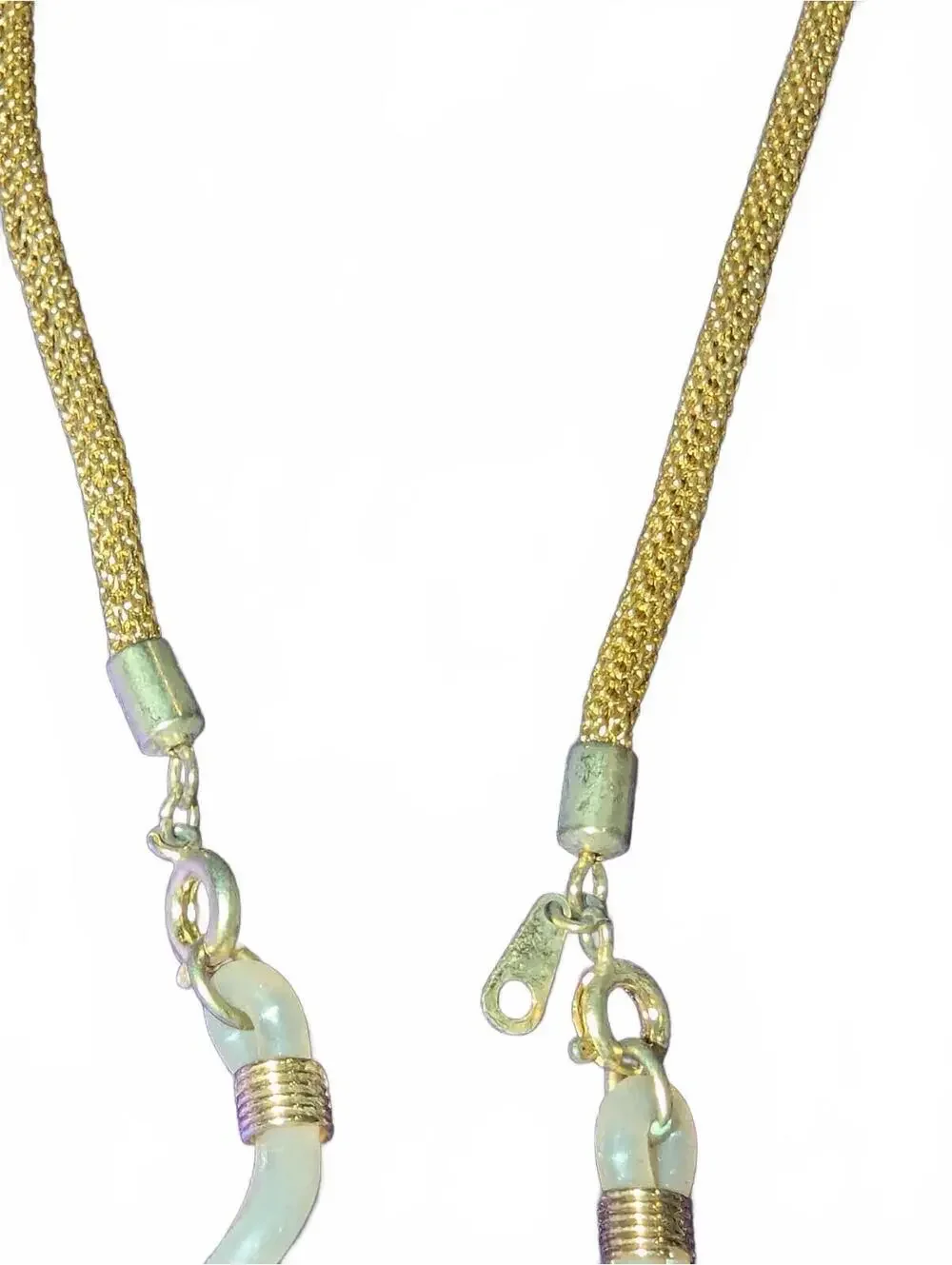 Gold-Tone Braided Eyeglass Retainer Cord Necklace